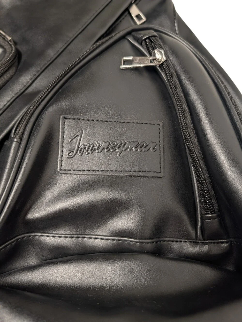 Journeyman Black Vegan Leather Sling Bag Crossbody Backpack NWT Men's Women's